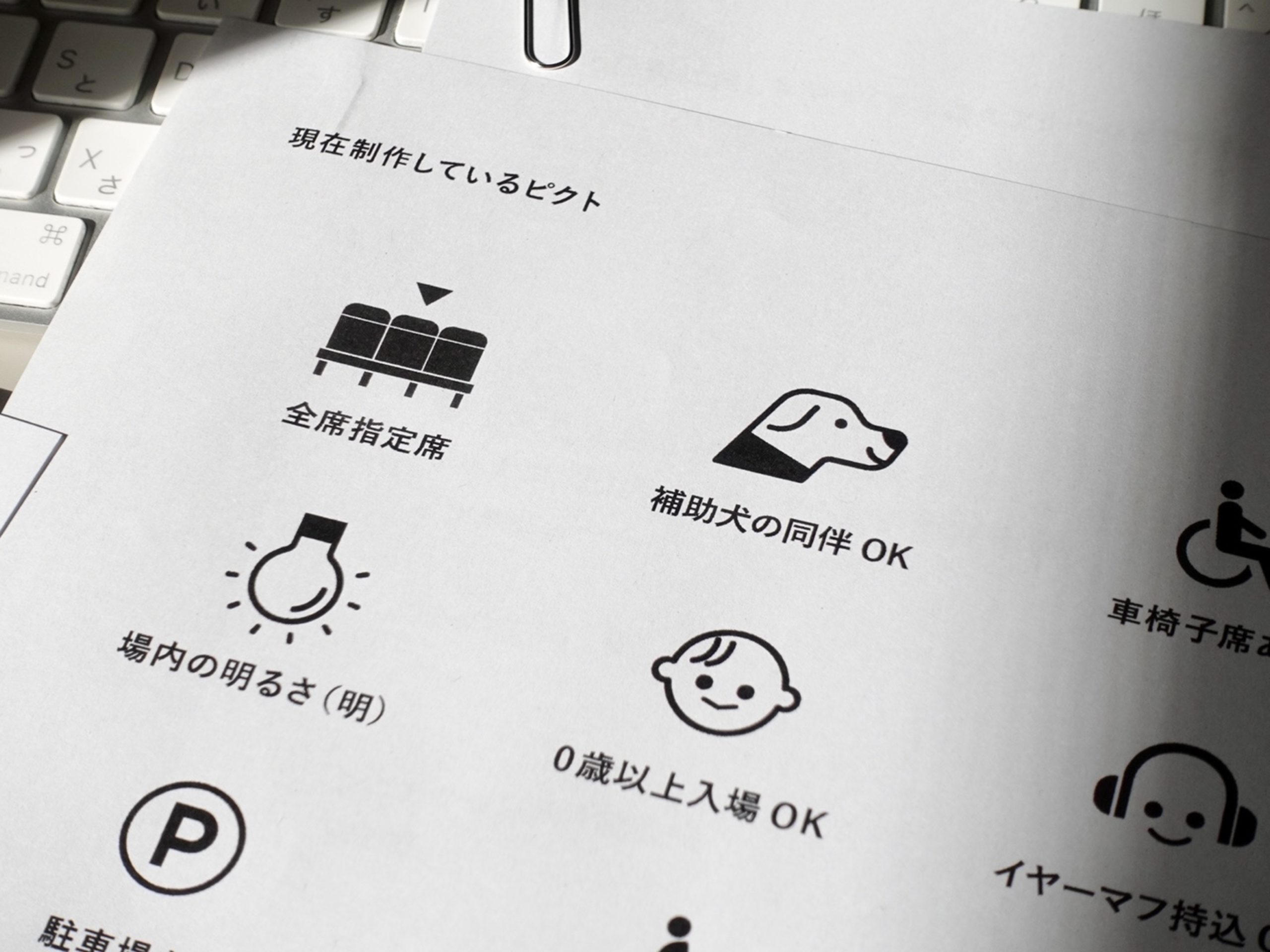 文化芸術に親しみやすくする為のアクセシビリティピクトグラムの開発事業